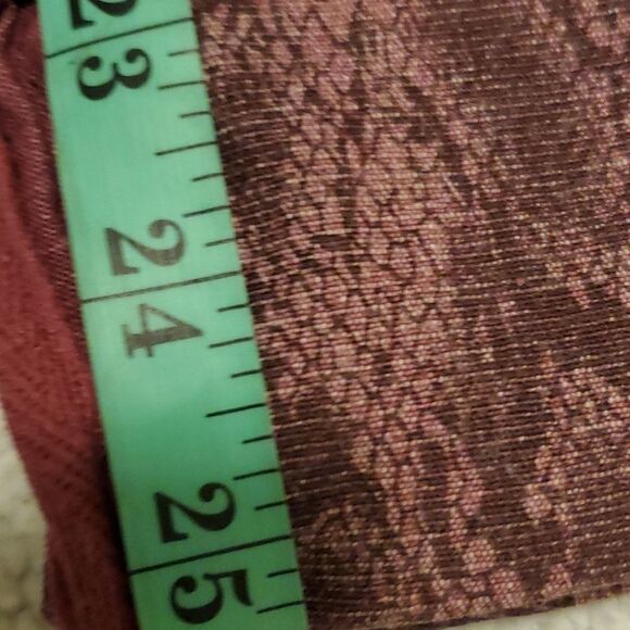 - DIANE GILMAN red straight leg cuff ankle jeans Women's 6 - Picture 9 of 9